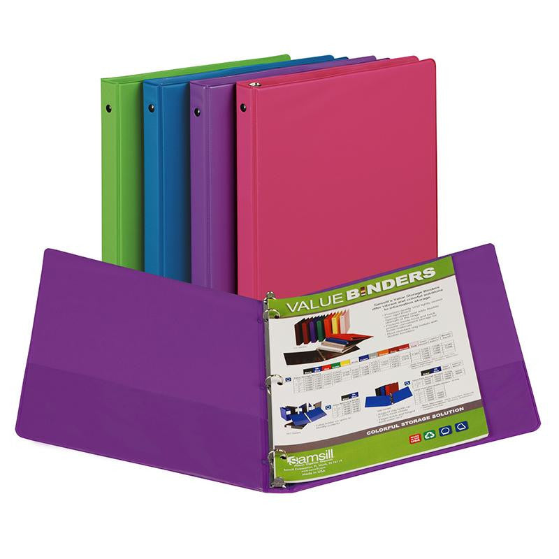 FASHION COLOR BINDER 1-2IN CAPACITY