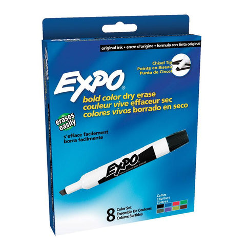 MARKER SET EXPO DRY ERASE 8 COLOR