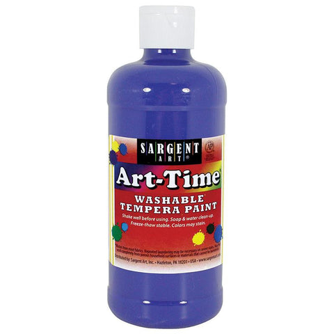 BLUE ART-TIME WASHABLE PAINT 16 OZ