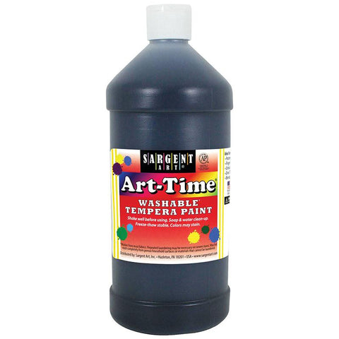 BLACK ART-TIME WASHABLE PAINT 32 OZ