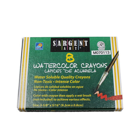 SARGENT ART WATERCOLOR CRAYONS 8CNT