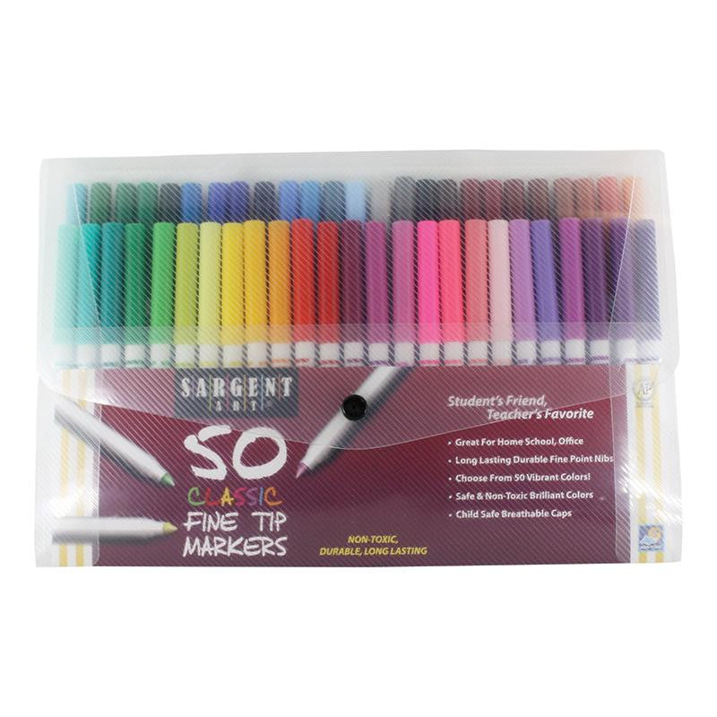 CLASSIC MARKERS FINE TIP 50CT HARD