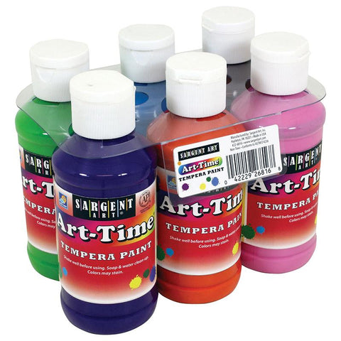 ART TIME 4OZ TEMPERA 6ST SECONDARY