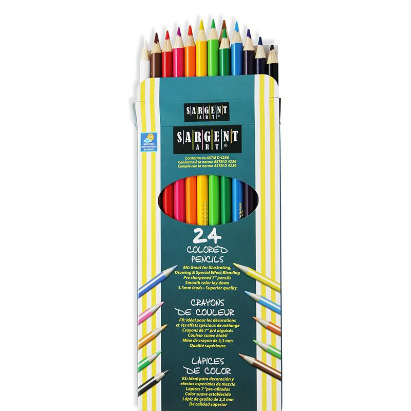 SARGENT ART COLORED PENCILS 24-SET