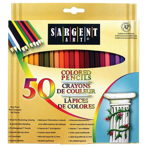 COLORED PENCILS 50 COLOR SET