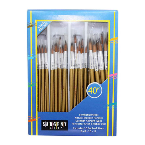 BRUSH ROUND SET 40 CT