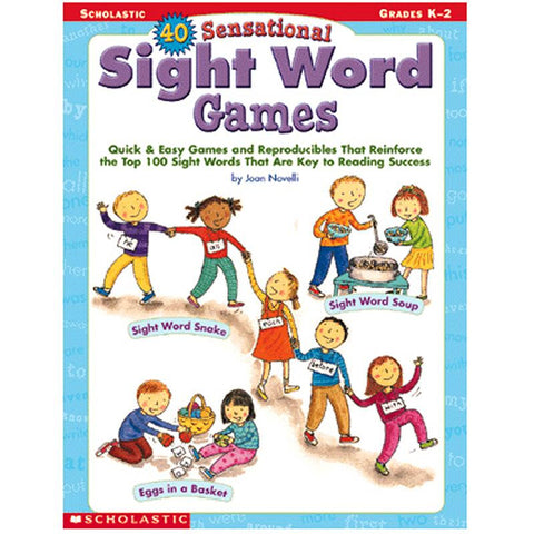 40 SENSATIONAL SIGHT WORD GAMES