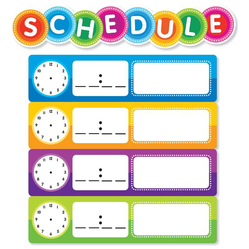 COLOR YOUR CLSSRM SCHEDULE MINI BBS