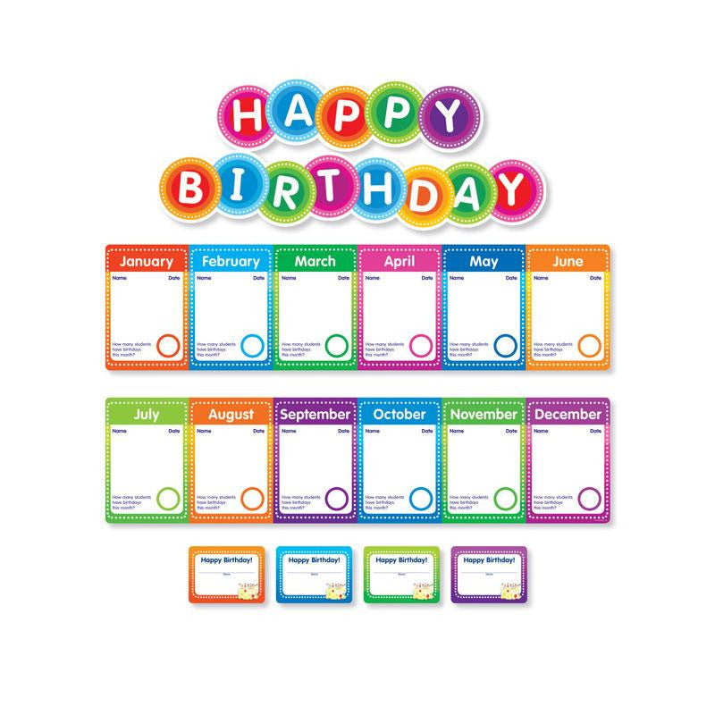 COLOR YOUR CLASSROOM BIRTHDAYS MINI