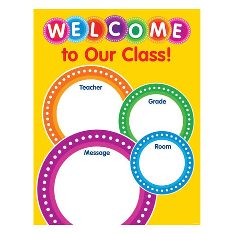 COLOR YOUR CLASSROOM WELCOME CHART