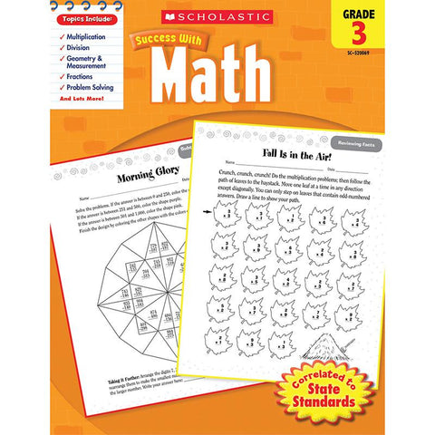 SCHOLASTIC SUCCESS WITH MATH GR 3