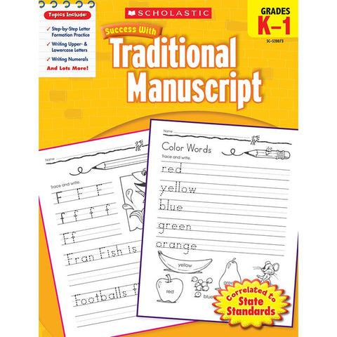 SCHOLASTIC SUCCESS WITH TRADITIONAL