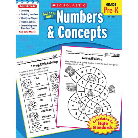 SCHOLASTIC SUCCESS WITH NUMBERS &