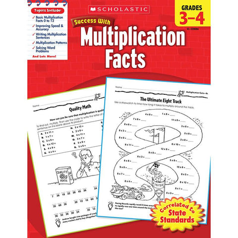 SCHOLASTIC SUCCESS MULTIPLICATION