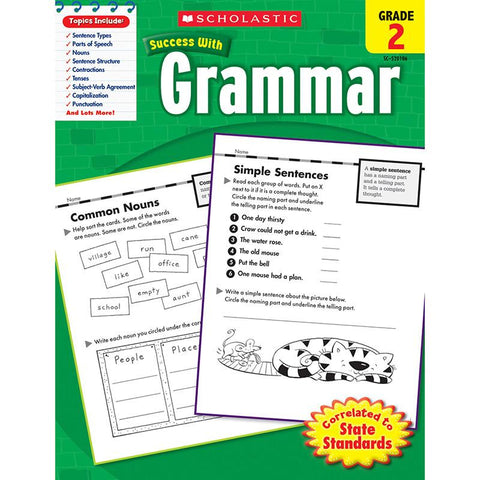 SCHOLASTIC SUCCESS GRAMMAR GR 2