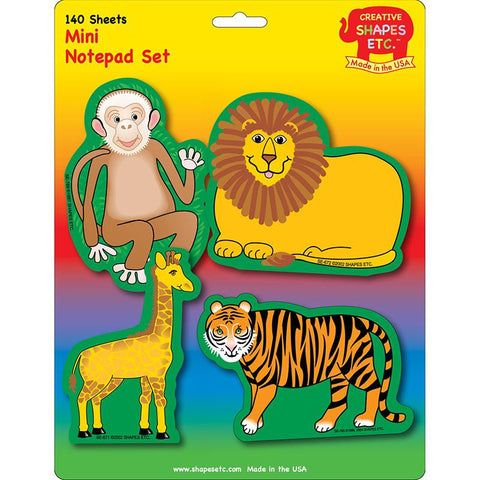 ZOO ANIMALS SET MINI NOTEPAD