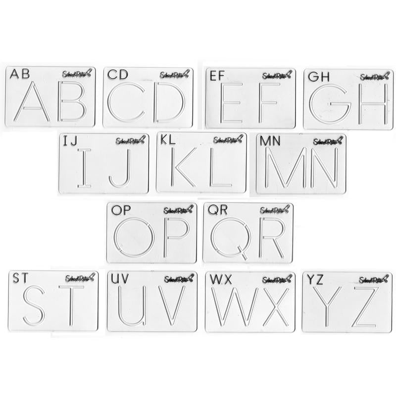 BEGINNING ALPHABET TEMPLATES UPPER