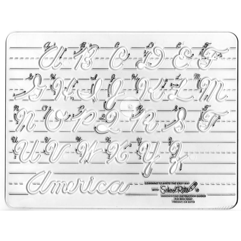 TEMPLATE CURSIVE UPPERCASE