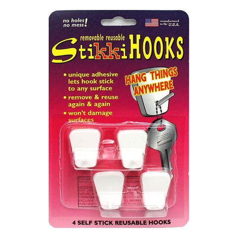 STIKKIHOOKS 4-PK WHITE