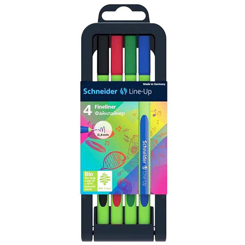 SCHNEIDER LINEUP FINELINER PENS 4PK