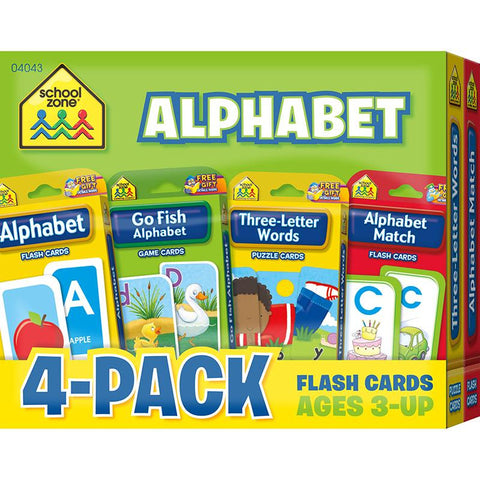 ALPHABET FLASH CARDS 4 PK