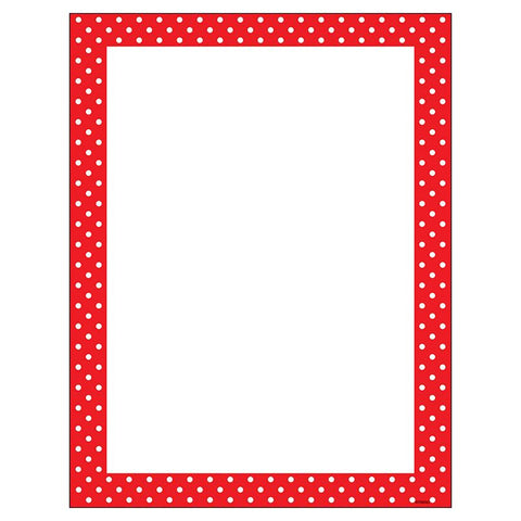 POLKA DOTS RED TERRIFIC PAPERS