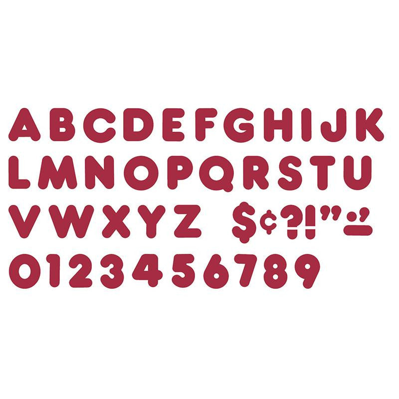 READY LETTERS 4 INCH CASUAL MAROON