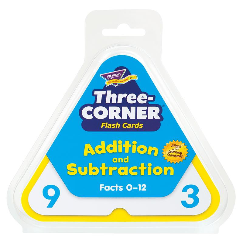 THREE-CORNER FLASH CARDS 48-PK