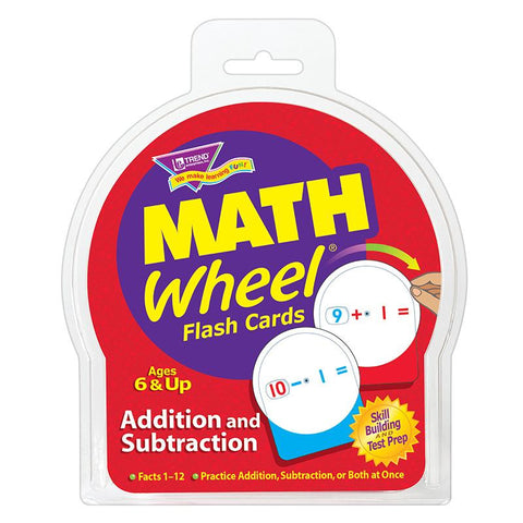 MATH WHEEL FLASH CARDS 12-PK