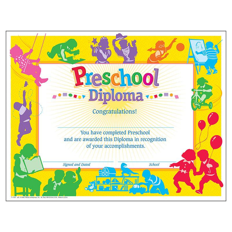 CLASSIC DIPLOMA PRESCHOOL 30-PK