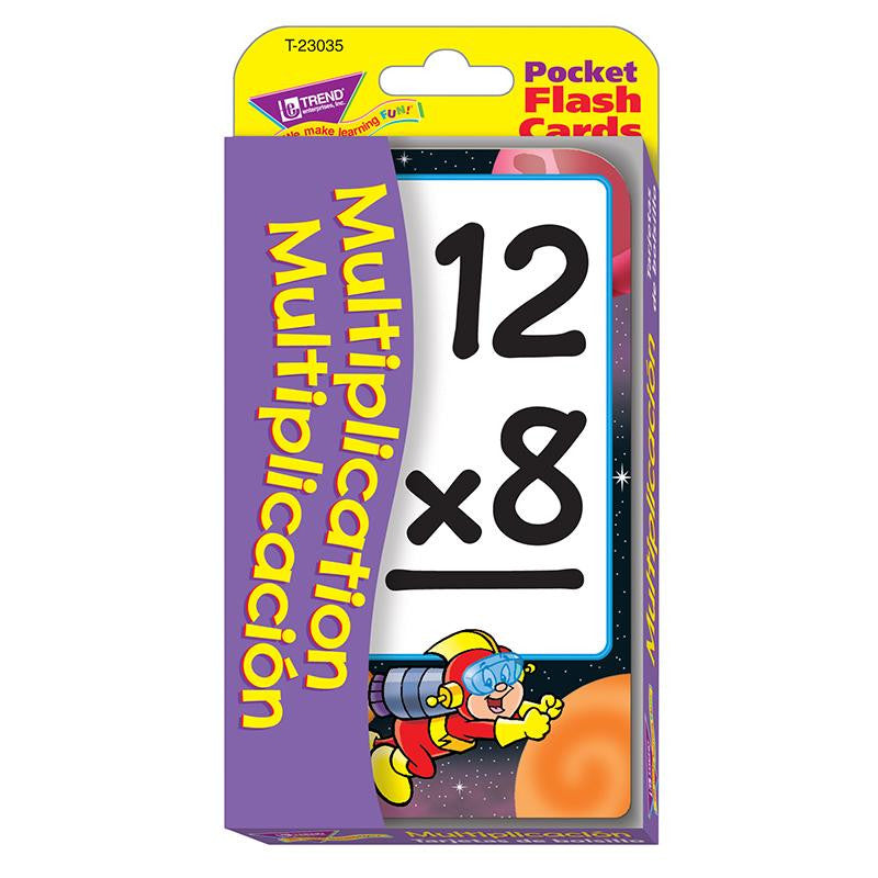 POCKET FLASH CARDS MULTIPLICATION