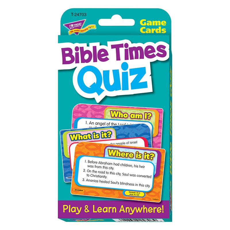 CHALLENGE CARDSBIBLE TIMES QUIZ