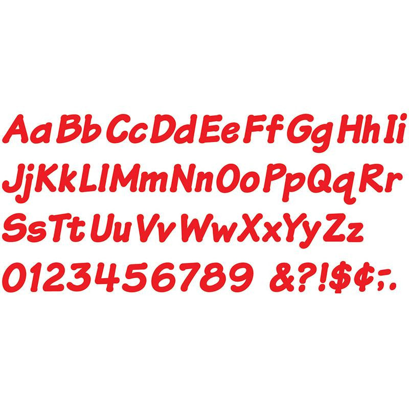 READY LETTERS 4 INCH ITALIC RED