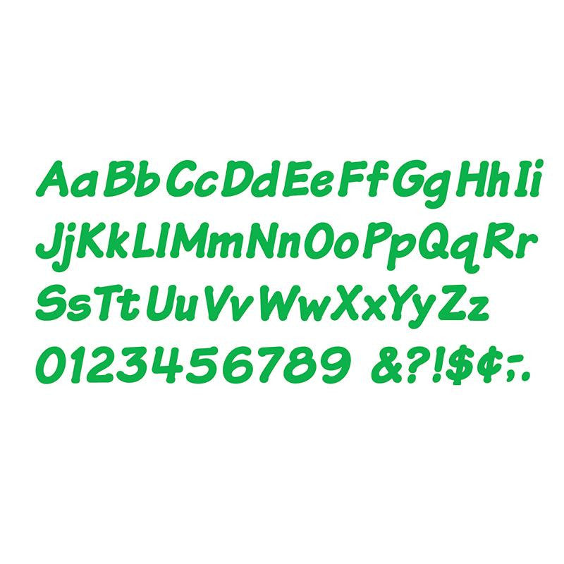 READY LETTERS 4 INCH ITALIC GREEN