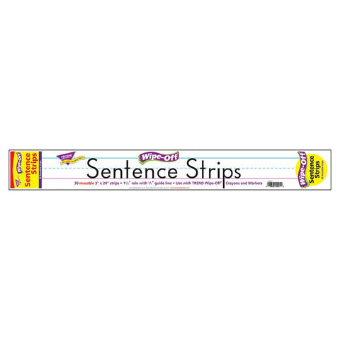 WIPE-OFF SENTENCE STRIPS 30-PK