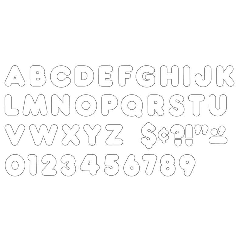 READY LETTERS 2 INCH CASUAL WHITE