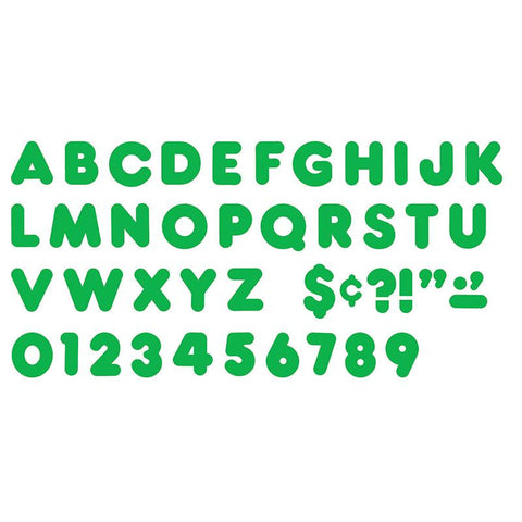 READY LETTERS 4IN CASUAL GREEN