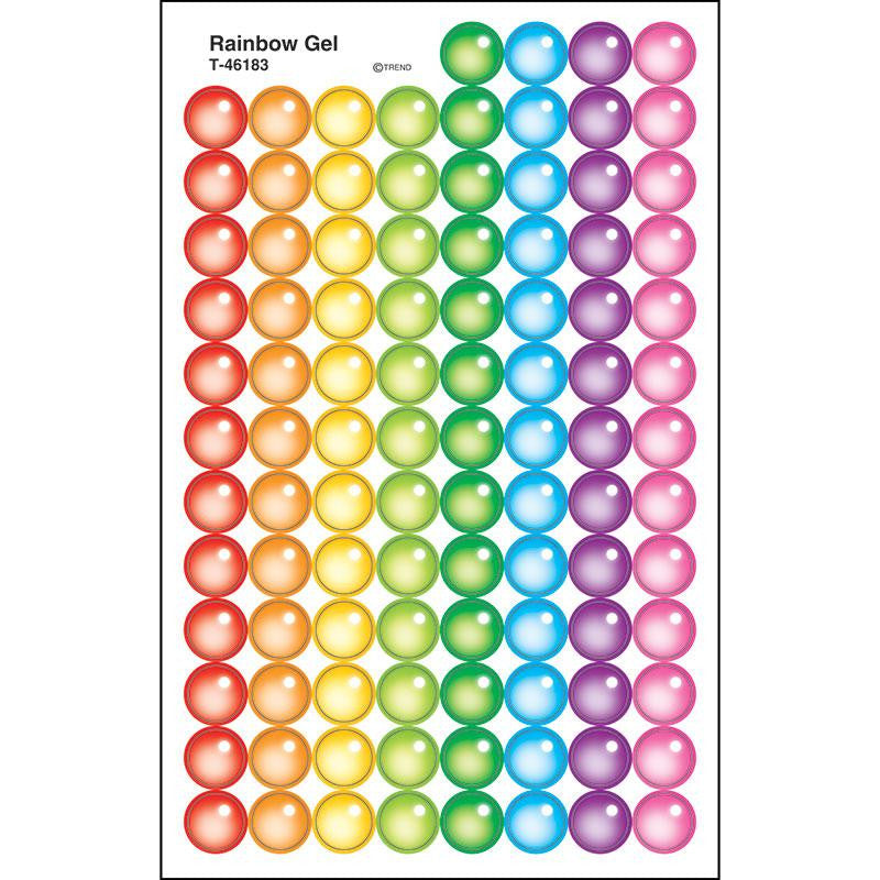 RAINBOW GEL SUPERSPOTS STICKERS