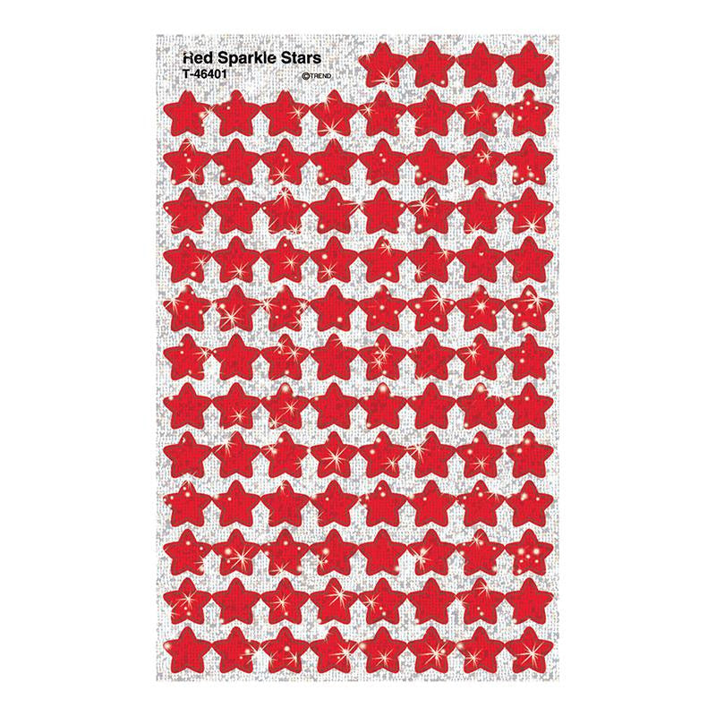 SUPERSHAPES RED SPARKLE STARS 400PK