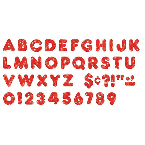 READY LETTERS 2 CASUAL RED SPARKLE