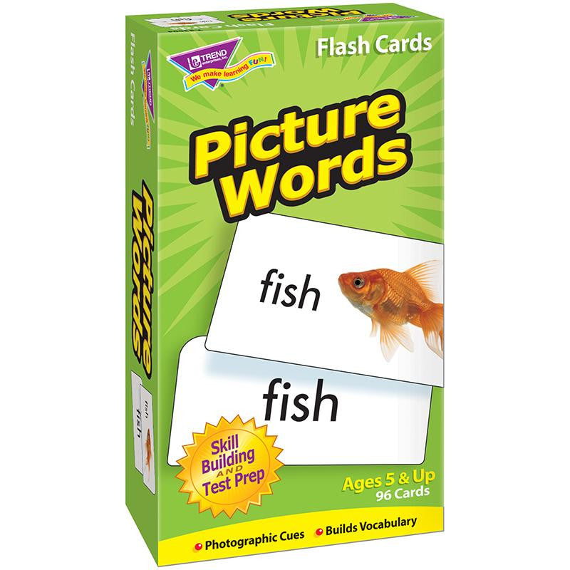 FLASH CARDS PICTURE WORDS 96-BOX