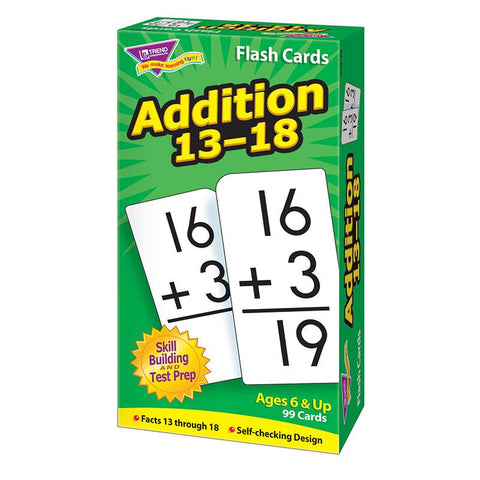 FLASH CARDS ADDITION 13-18 99-BOX