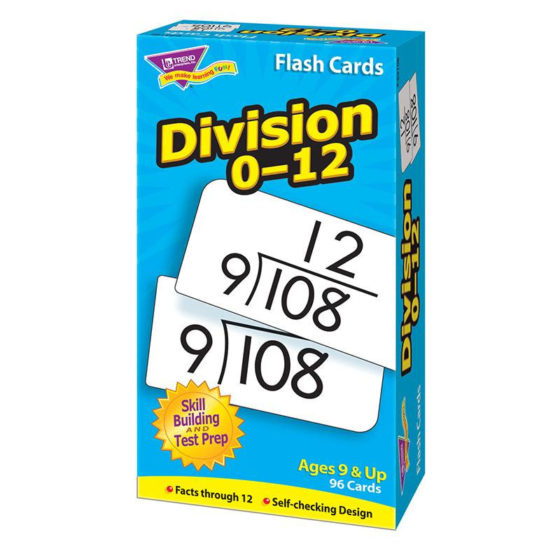 FLASH CARDS DIVISION 0-12 91-BOX