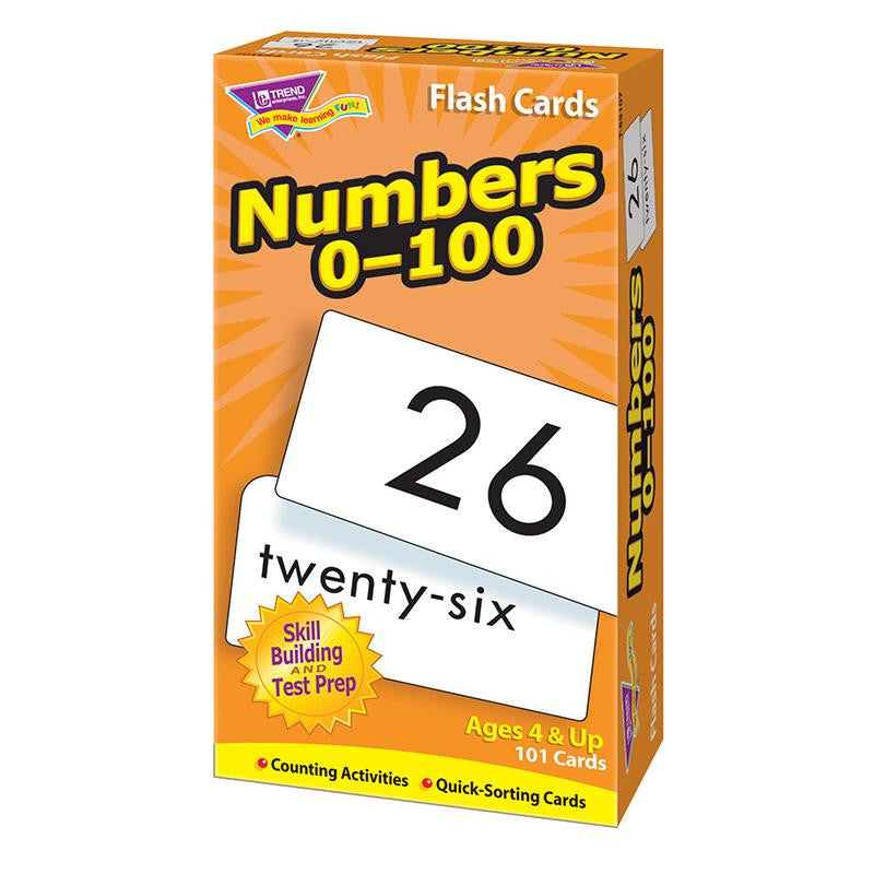 FLASH CARDS NUMBERS 0-100 101-BOX