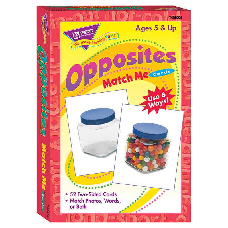 MATCH ME CARDS OPPOSITES 52-BOX