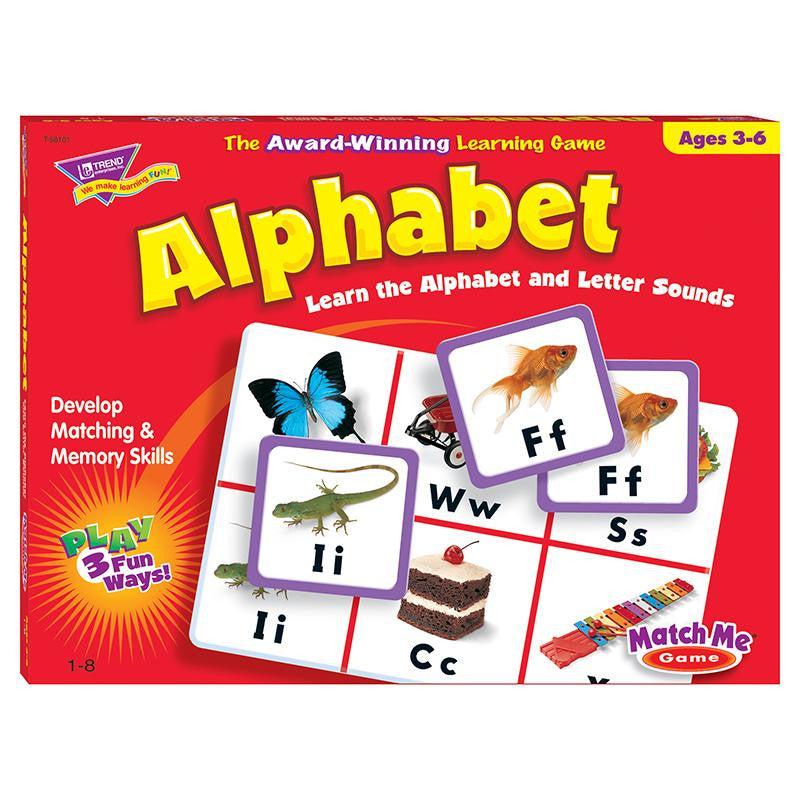 MATCH ME GAME ALPHABET AGES 3 & UP