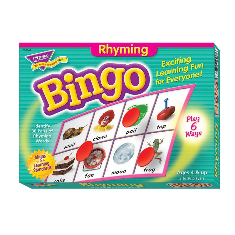 BINGO RHYMING AGES 4 & UP