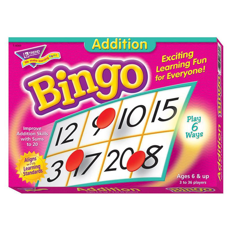 BINGO ADDITION AGES 6 & UP