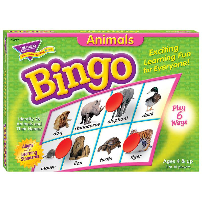 ANIMALS BINGO GAME