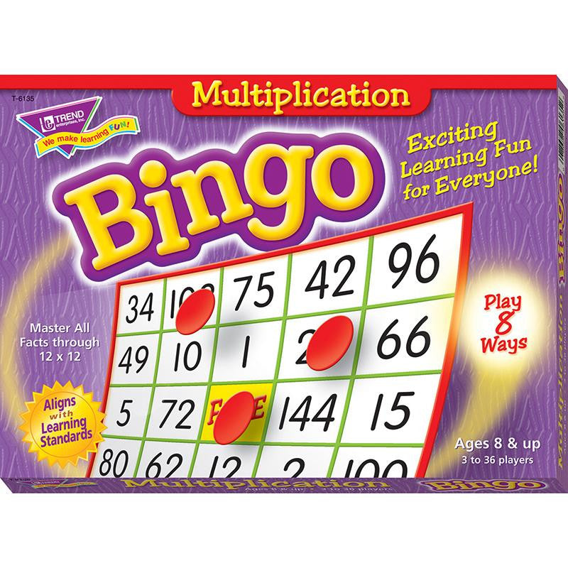 BINGO MULTIPLICATION AGES 8 & UP